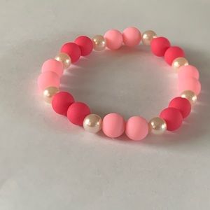 Handmade Pink Pearl Bracelet